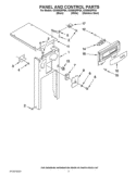 PANEL AND CONTROL PARTS Diagram and Parts List for GX900QPPQ4  Whirlpool Trash Compactor