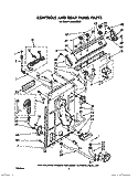 CONTROLS AND REAR PANEL Diagram and Parts List for LA6000XSW0  Whirlpool Washer