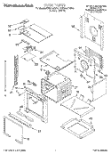 OVEN Diagram and Parts List for KEBS147DWH2  KitchenAid Wall Oven