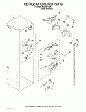 REFRIGERATOR LINER PARTS Diagram and Parts List for KSSO36FTX04  KitchenAid Refrigerator