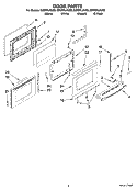 Part Location Diagram of W10118432 Whirlpool Handle, Door (Biscuit)