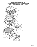 REFRIGERATOR SHELF Diagram and Parts List for ED22DWXTM03  Whirlpool Refrigerator