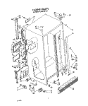 CABINET Diagram and Parts List for ED20SKXWW00  Whirlpool Refrigerator