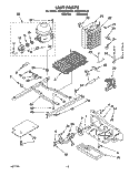 UNIT Diagram and Parts List for RS22BRXBW00  Roper Refrigerator