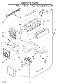 ICE MAKER Diagram and Parts List for GS2SHAXLS01  Whirlpool Refrigerator
