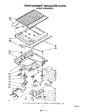 COMPARTMENT SEPARATOR Diagram and Parts List for ET16AKXRWR2  Whirlpool Refrigerator