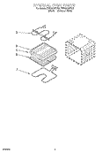 INTERNAL OVEN PARTS Diagram and Parts List for YRBS275PDQ6  Whirlpool Wall Oven