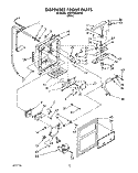 DISPENSER FRONT Diagram and Parts List for 3VED29DQAW00  Whirlpool Refrigerator
