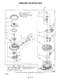 304599 PUMP AND MOTOR Diagram and Parts List for DU7500XR1  Whirlpool Dishwasher