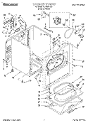 SECTION Diagram and Parts List for TEDS680EQ0  Estate Dryer