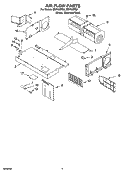 AIR FLOW PARTS Diagram and Parts List for IMH15XRQ2  Whirlpool Microwave