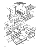 SHELF, LIT/OPTIONAL Diagram and Parts List for KTRS22KXAL20  KitchenAid Refrigerator