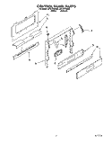 CONTROL PANEL Diagram and Parts List for SF317PEAN3  Whirlpool Range