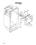 LINER Diagram and Parts List for 3VET19ZKAW00  Whirlpool Refrigerator
