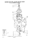 WASHER AGITATOR, BASKET AND TUB Diagram and Parts List for LT5004XMW0  Whirlpool Washer Dryer Combo