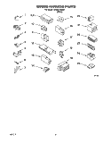 WIRING HARNESS Diagram and Parts List for 3LBR5132BW1  Whirlpool Washer