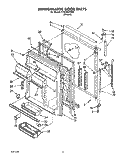 REFRIGERATOR DOOR Diagram and Parts List for ET22DKXYN00  Whirlpool Refrigerator
