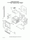 UPPER OVEN PARTS Diagram and Parts List for RBD305PVS00  Whirlpool Wall Oven