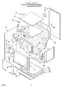 OVEN Diagram and Parts List for RM770PXBB0  Whirlpool Wall Oven