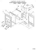 CONTROL PANEL Diagram and Parts List for KEMS306XBL3  KitchenAid Wall Oven