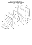 FREEZER DOOR Diagram and Parts List for KTRS25KGWH01  KitchenAid Refrigerator