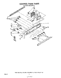 CONTROL PANEL Diagram and Parts List for RS576PXL1  Whirlpool Range