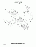 SHELF PARTS Diagram and Parts List for KUWS24LSBS03  KitchenAid Wine and Beverage Cooler