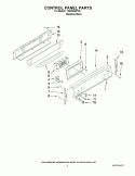 CONTROL PANEL PARTS Diagram and Parts List for YKERS205TS5  KitchenAid Range