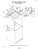TOP AND CABINET, NOT ILLUSTRATED AND OPTIONAL Diagram and Parts List for LA6300XPW3  Whirlpool Washer
