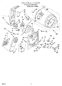 SECTION Diagram and Parts List for 3LER5436EQ1  Whirlpool Dryer
