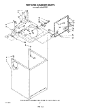 TOP AND CABINET, LIT/OPTIONAL Diagram and Parts List for LA5300XTW0  Whirlpool Washer