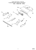 TOP VENTING, OPTIONAL Diagram and Parts List for RBS275PDT10  Whirlpool Wall Oven