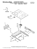 COOKTOP PARTS Diagram and Parts List for KESS907SBL05  KitchenAid Range