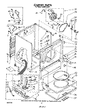 CABINET Diagram and Parts List for LG5801XSW1  Whirlpool Dryer