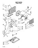 UNIT, LIT/OPTIONAL Diagram and Parts List for CA5WM41  Crosley Air Conditioner