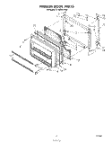 Part Location Diagram of 1116591 Whirlpool Panel, Freezer Door (Also Order Item 21) (Platinum)