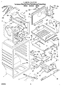 LINER Diagram and Parts List for KTRS21MDWH02  KitchenAid Refrigerator