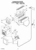 ICEMAKER PARTS, OPTIONAL PARTS (NOT INCLUDED) Diagram and Parts List for ED2NHGXVL01  Whirlpool Refrigerator