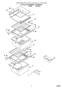 REFRIGERATOR SHELF Diagram and Parts List for ED22TEXHW01  Whirlpool Refrigerator