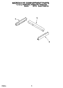 MICROWAVE COMPARTMENT PARTS Diagram and Parts List for YKEMS307GS3  KitchenAid Microwave Oven Combo