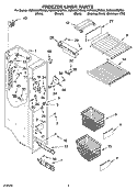 FREEZER LINER PARTS Diagram and Parts List for KSRU25CRBL00  KitchenAid Refrigerator