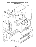 UPPER CHASSIS AND COMPONENT Diagram and Parts List for RM988PXPW1  Whirlpool Microwave Oven Combo