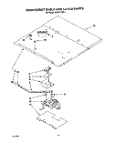 COMPONENT SHELF AND LATCH Diagram and Parts List for KEBI241XBL3  KitchenAid Wall Oven