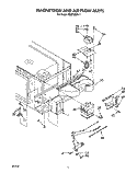 MAGNETRON AND AIR FLOW Diagram and Parts List for RM278BXV7  Whirlpool Microwave Oven Combo