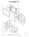 Part Location Diagram of 313610 Whirlpool Door Handle with Screws