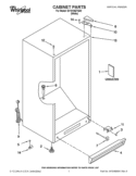 CABINET PARTS Diagram and Parts List for EV181NZTQ02  Whirlpool Freezer