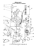 DRIVE Diagram and Parts List for LA5805XKW0  Whirlpool Washer