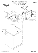 TOP AND CABINET, LIT/OPTIONAL Diagram and Parts List for 7LSC8244BQ0  Whirlpool Washer
