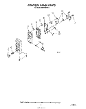 CONTROL PANEL Diagram and Parts List for MW1500XS0  Whirlpool Microwave