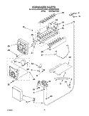 ICE MAKER, OPTIONAL Diagram and Parts List for 6GD25DCXHS03  Whirlpool Refrigerator